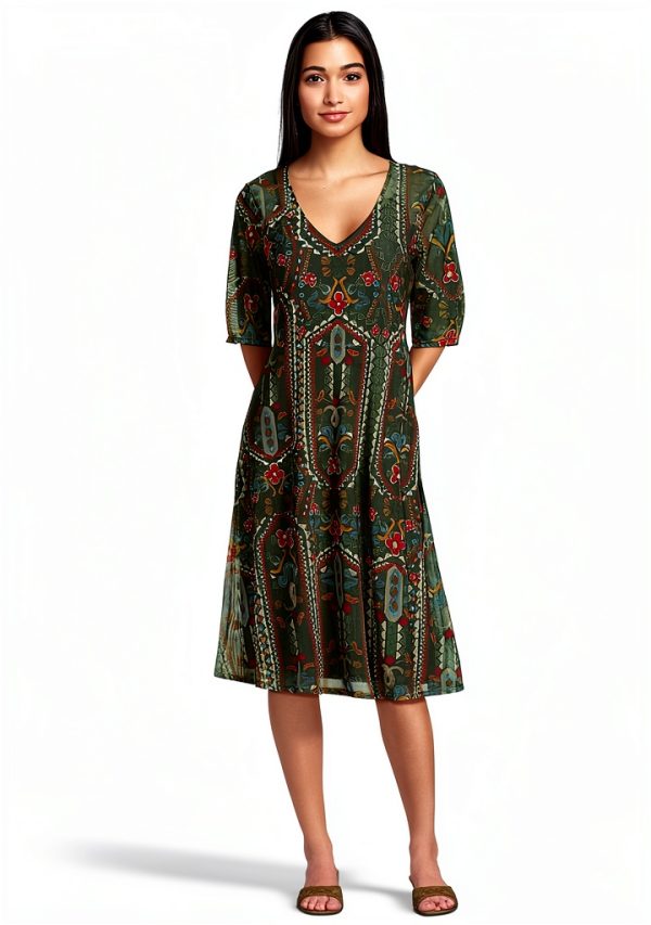 Johnny was Women's Sayler Mesh Midi Dress Skylar Bloom-0