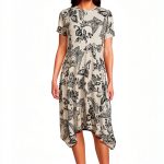 Johnny was Women's The Janie Favorite Short Hankerchief Hem Dress- Sy-0