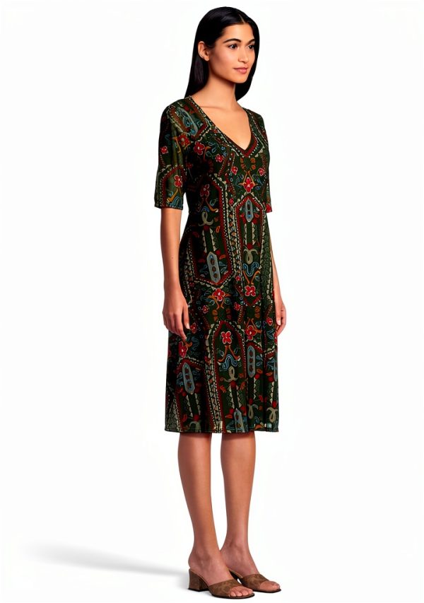 Johnny was Women's Sayler Mesh Midi Dress Skylar Bloom-1