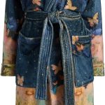 Johnny Was Aurelius Cozy Robe Floral Butterfly Blue Small-Medium-0