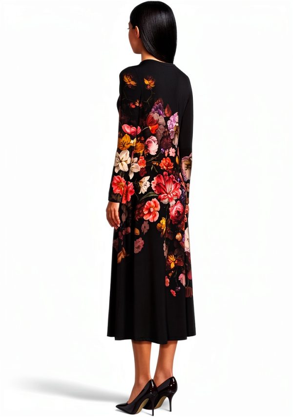 Johnny was Womens The Janie Favorite Long Sleeve Midi Dress- Beckett-2