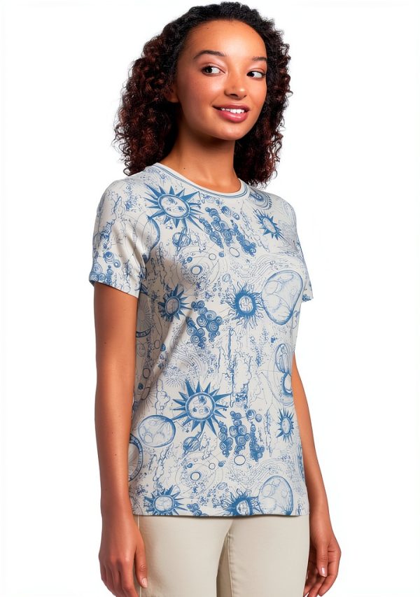 Johnny Was Women's The Janie Favorite Short Sleeve Crew Neck Tee --1