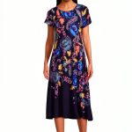 Johnny Was Women's Janie Favorite Boatneck Cap Sleeve Dress in Stevies-0