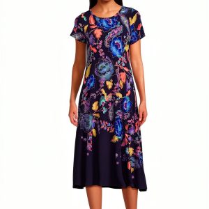 Johnny Was Women's Janie Favorite Boatneck Cap Sleeve Dress in Stevies-0