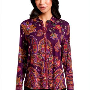 Women Button Down Shirt by Johnny Was Janie Favorite Miraze Large-0