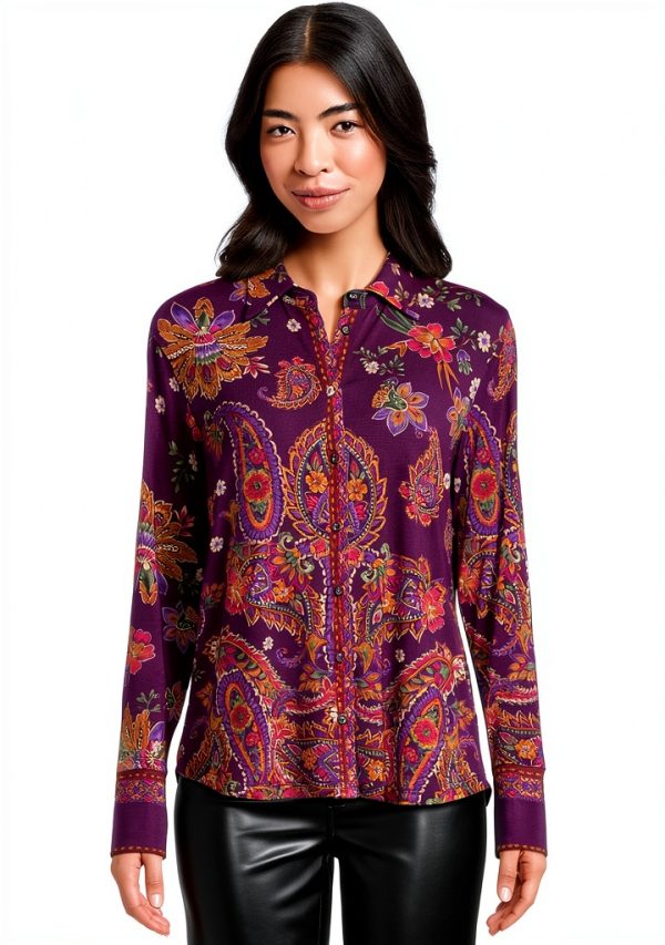 Women Button Down Shirt by Johnny Was Janie Favorite Miraze Large-0