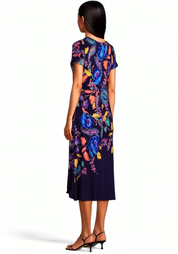 Johnny Was Women's Janie Favorite Boatneck Cap Sleeve Dress in Stevies-2