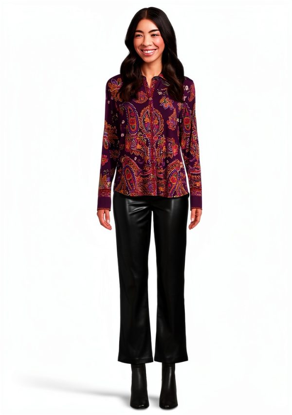Women Button Down Shirt by Johnny Was Janie Favorite Miraze Large-4