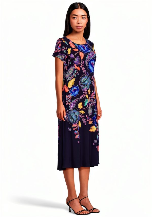 Johnny Was Women's Janie Favorite Boatneck Cap Sleeve Dress in Stevies-1