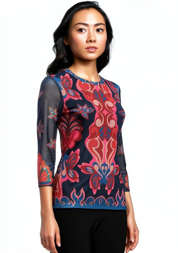 Johnny was Women's Kaia Mesh Tee-1