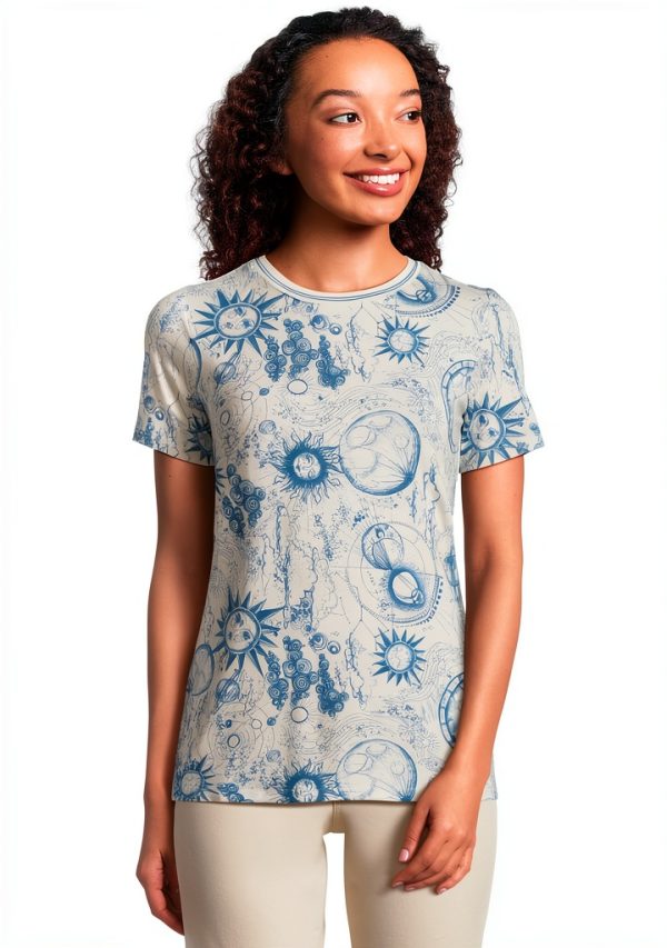 Johnny Was Women's The Janie Favorite Short Sleeve Crew Neck Tee --0